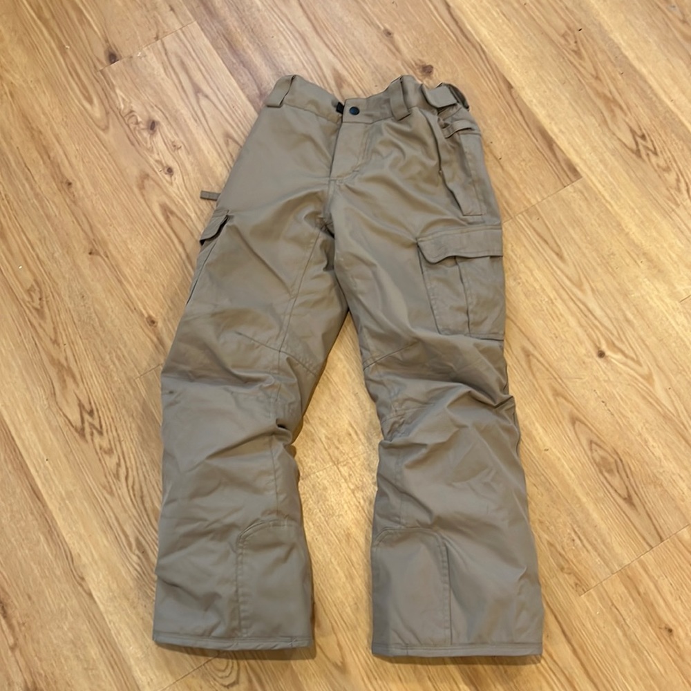 Boys medium snow pants beige 686 youth evaluation